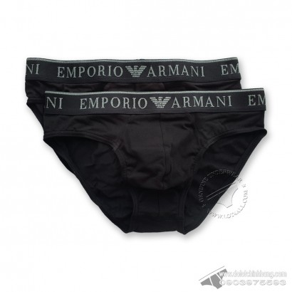 Quần lót nam Emporio Armani Endurance Stretch Cotton Brief 2-pack Black